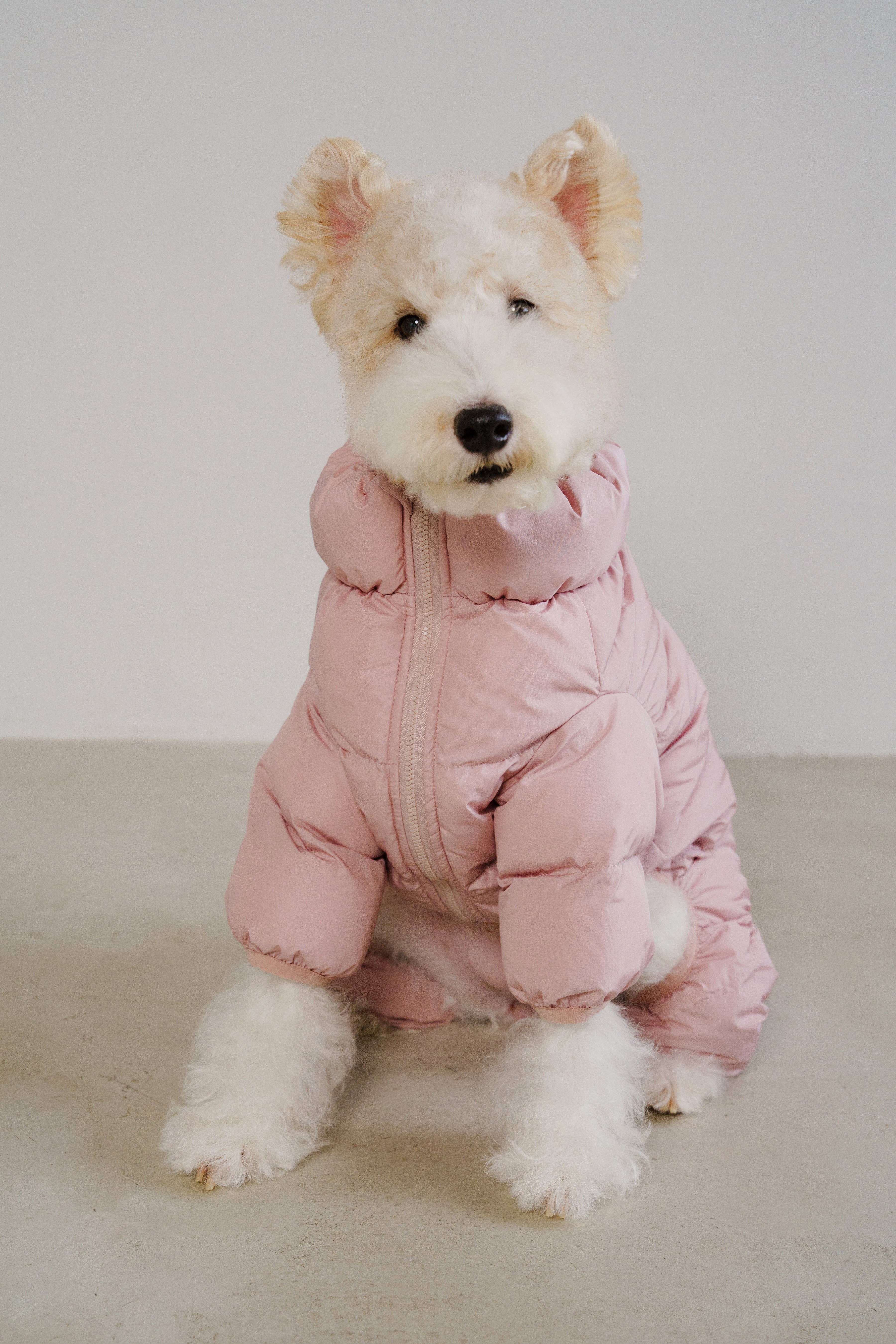 Cushy Puffer Onesie - Cherry Blossom