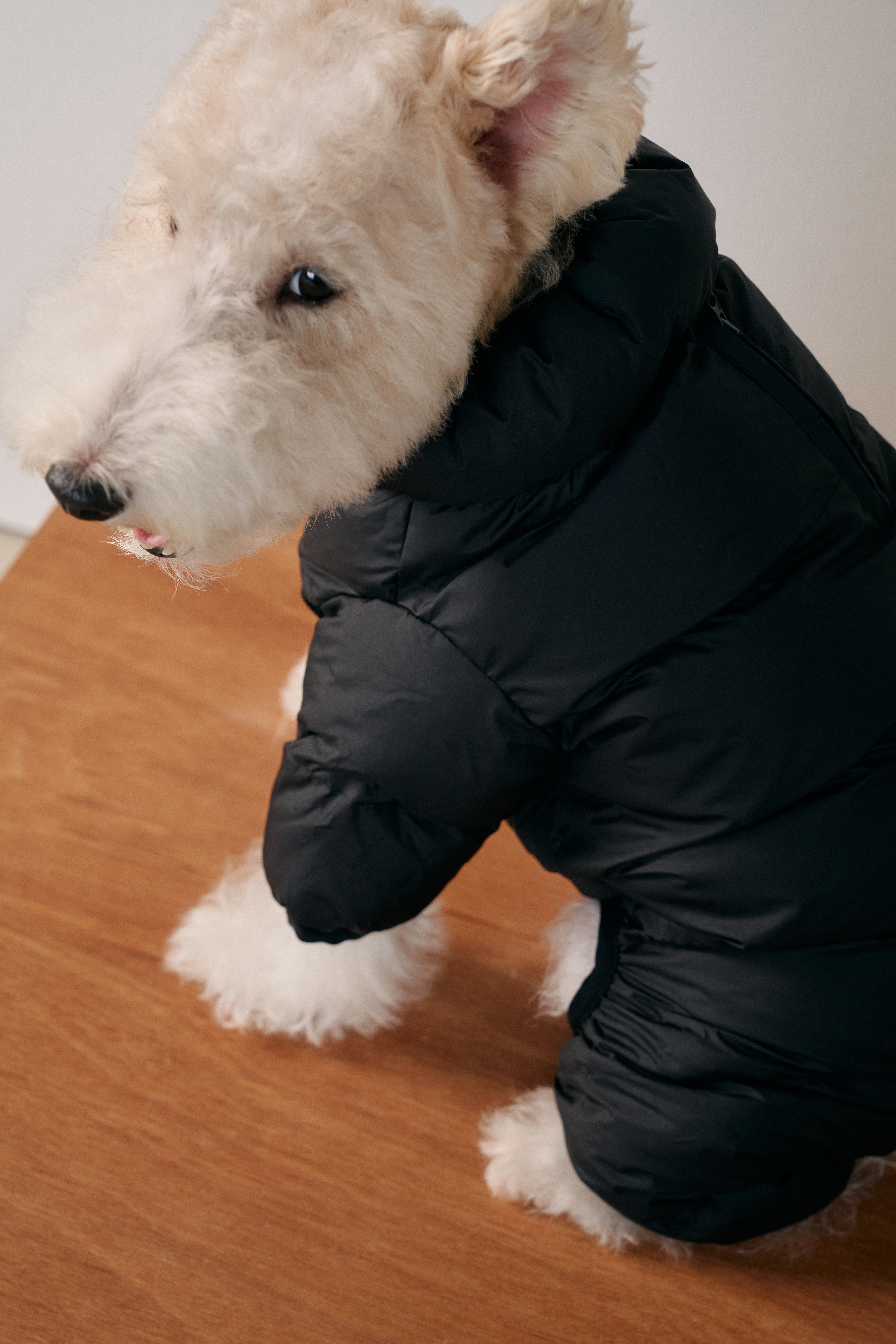 Cushy Puffer Onesie - Pure Black