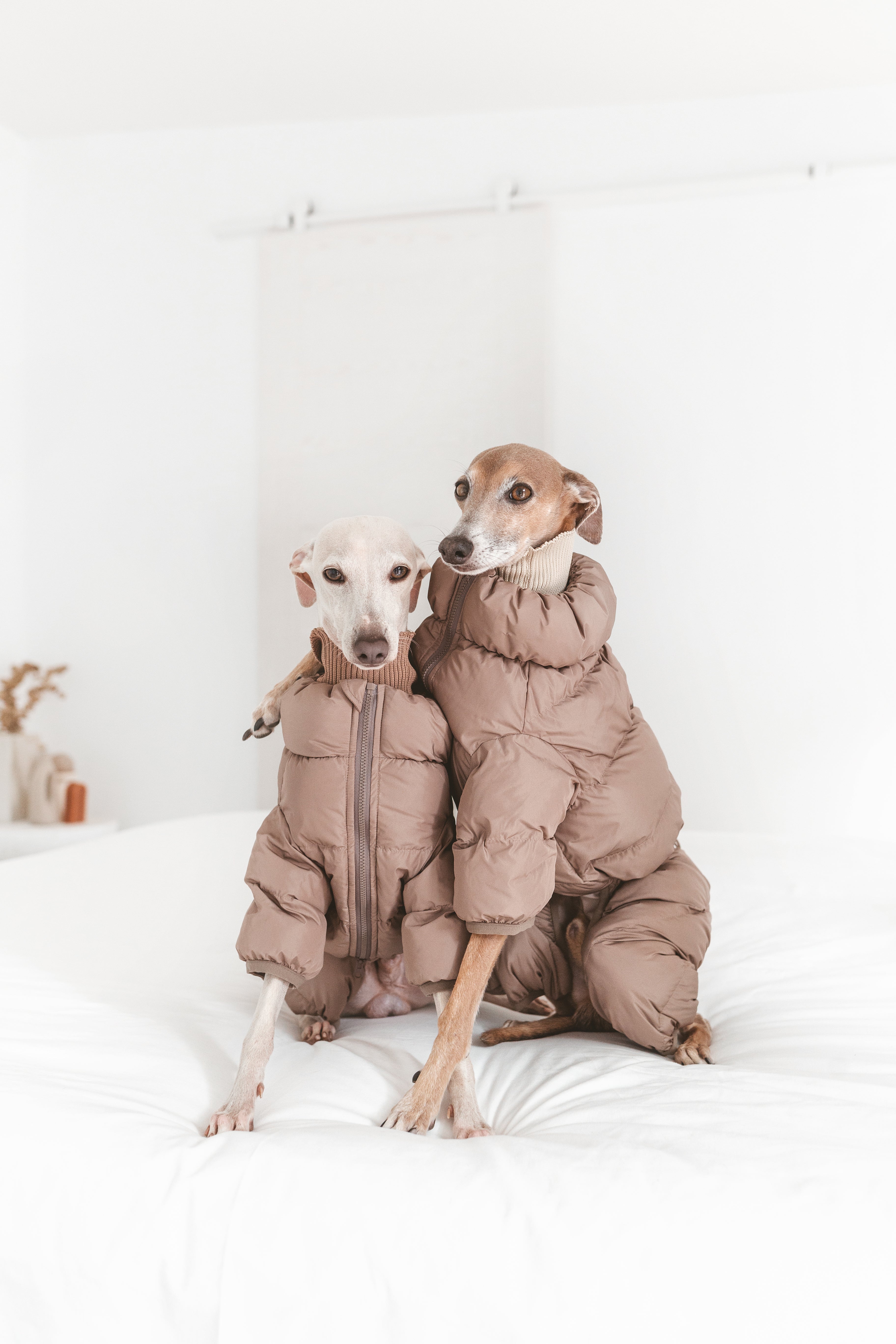 Cushy Puffer Onesie - Caffè Mocha