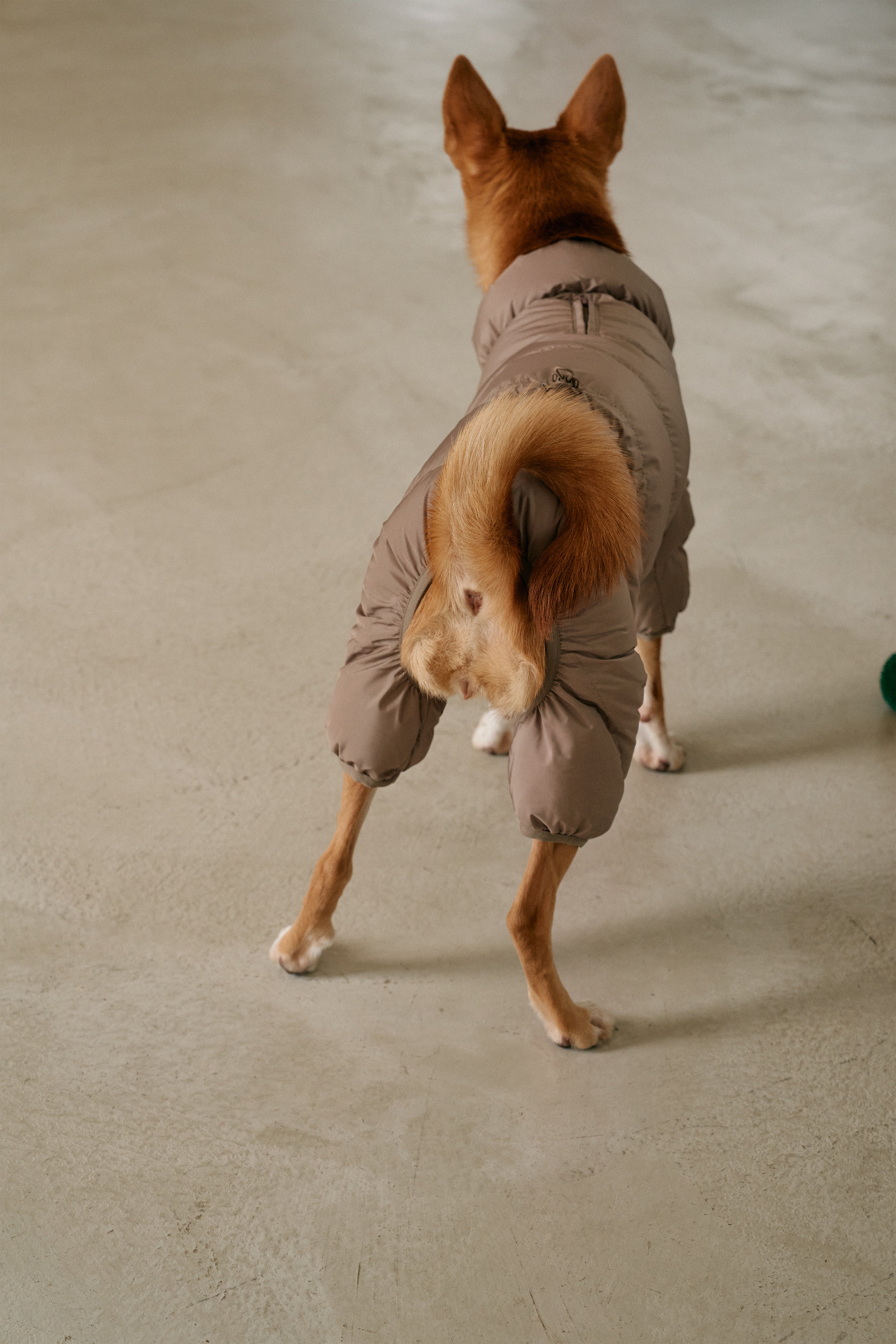 Cushy Puffer Onesie - Caffè Mocha