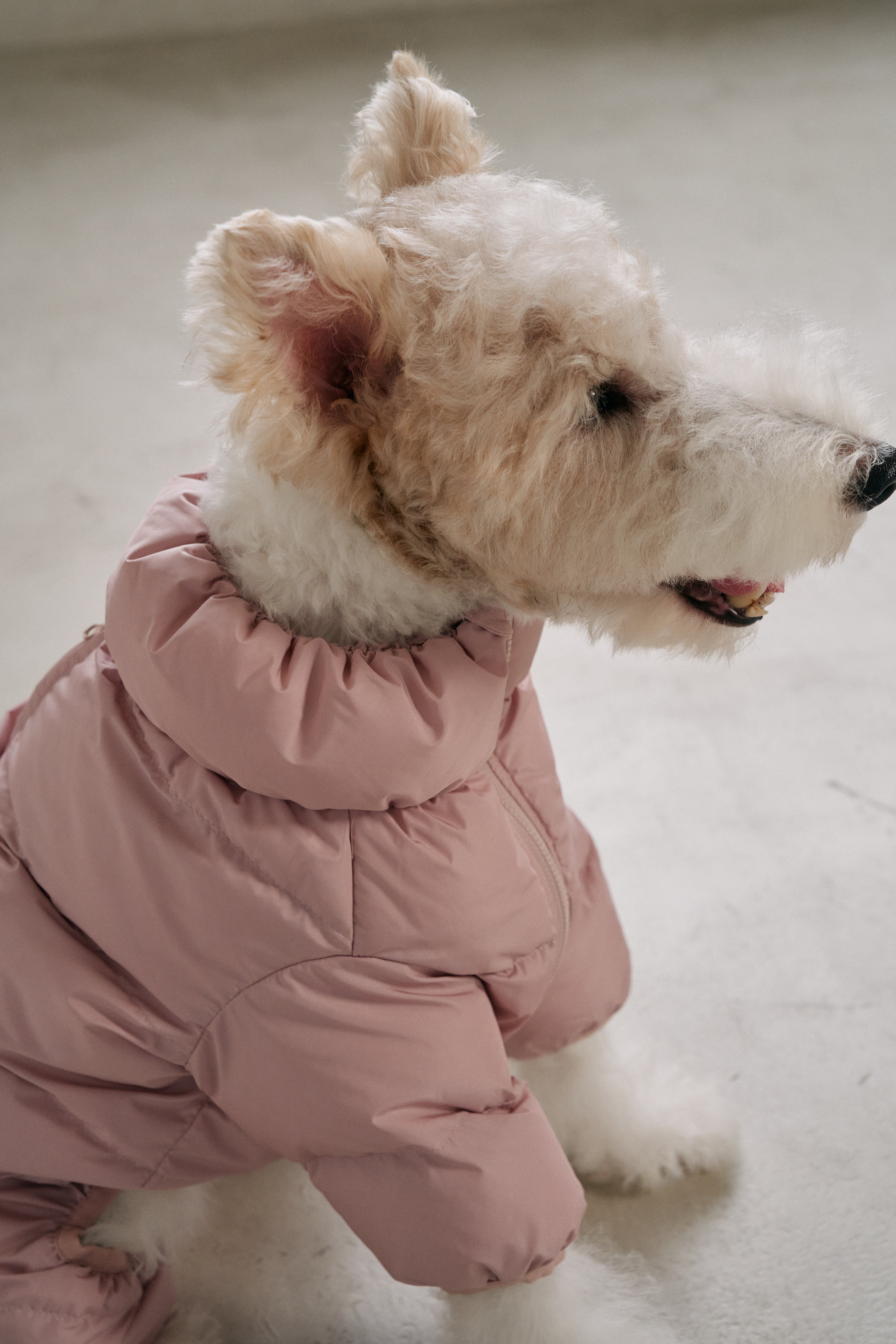 Cushy Puffer Onesie - Cherry Blossom